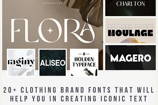 20+ Clothing Brand Fonts That will help you in Creating Iconic Text