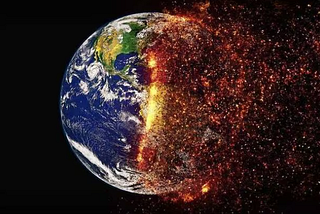 PLANETA TERRA DESTRUIDO PEGANDO FOGO, FIM DOS TEMPOS