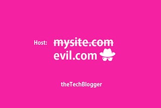 Host Header Manipulation Vulnerability