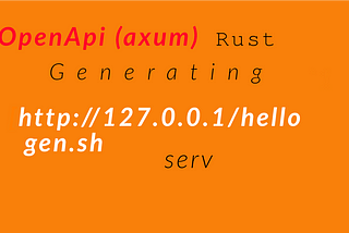 Generating server (axum) based on the OpenAPI specification