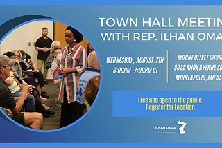 Save the Date: August 7th Town Hall