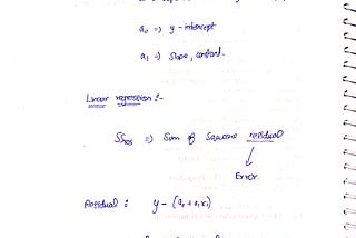 Linear Regression Derivation -Math