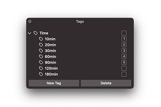 Using tags in Things
