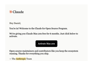 I got selected for Claude for Open Source Program. Here’s How you can Apply too