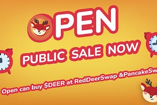 RedDeerSwap Public Sale OPEN Now