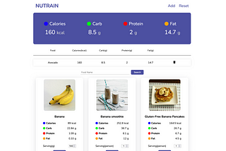 “Nutrain”-NutritionManagingApp