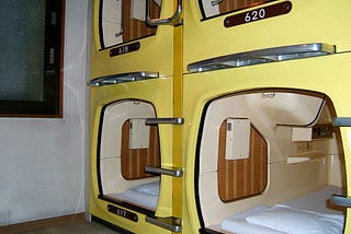 Capsules in capsule hotel | LHOON | Flickr