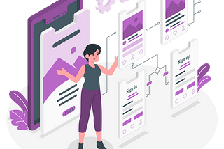 Creating a UserFlow Diagram for an E-learning Application