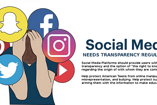 We Should demand transparency options in social media platforms for all American citizens.