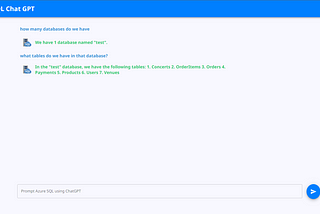 Tutorial: Chat with Azure SQL Database or Managed Instance using Azure Open AI ChatGPT, Node.js