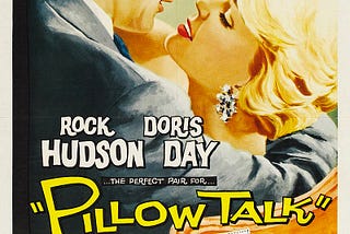 Theatrical release poster for the 1959 film Pillow Talk