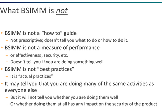 Reflecting on BSIMM