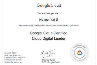 How I passed the Google Certified Cloud Digital Leader exam