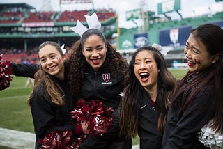 A View from the Sidelines: Cheerleading at Harvard-Yale, in Photos