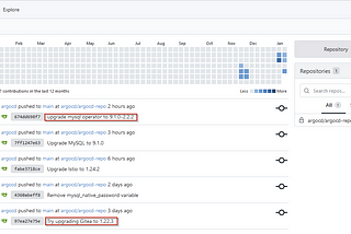 Upgrading MySQL back-end for Gitea