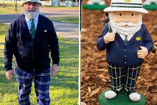 My friend, Kenneth, and the 2024 Augusta Gnome — Author collection