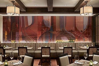 Panorama Restaurant Mural in Old City Philadelphia