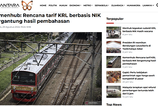 Rencana Tarif KRL Berbasis NIK: Tujuannya Baik, Metodenya Salah?