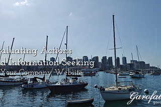 Evaluating Actions and Information Seeking on Your Company Website