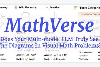 Does Your Multi-model LLM Truly See The Diagrams In Visual Math Problems?