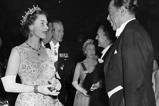 Queen Elizabeth II and Duke Ellington