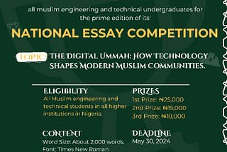 Exploring the Digital Ummah: Al-Musaahamah set to hold  Essay Competition on Technology and Modern…