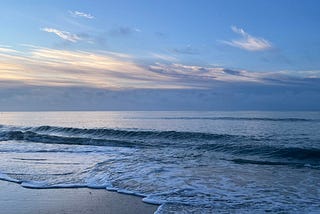 Calming ocean waves