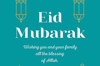 Eid Mubarak to NodeBunch Family