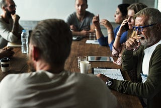 People meeting seminar office concept