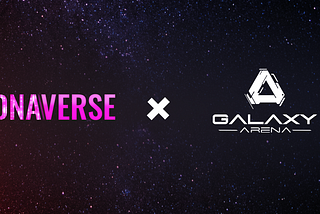 DNAVerse and Galaxy arena logos