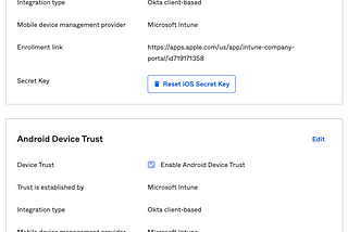 Okta Device Trust for iOS/Android + Microsoft Intune