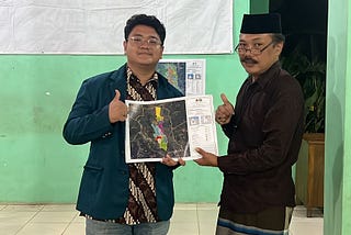 Pembuatan Peta Batas Desa dan Sebaran Fasilitas Umum oleh Mahasiswa KKN U