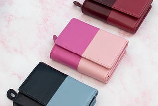 Clara Two-Tone Leather Purses