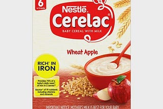 Cereal with Milk, Wheat Apple for babies