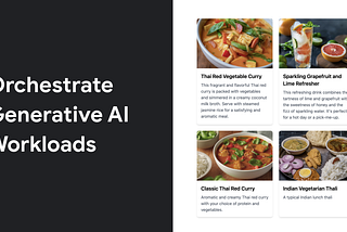 Orchestrate Generative AI Applications