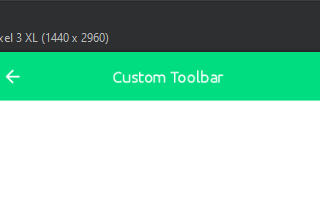 Android: Custom Toolbar