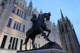 Statue of Robert the Bruce, King of Scotland