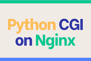Python CGI on Nginx