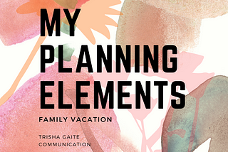 Planning Elements