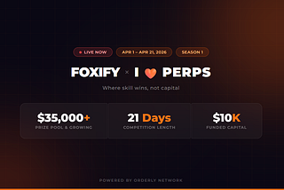 $35,000+ up for grabs | FOXIFY is Entering the I 💜 Perps Competition