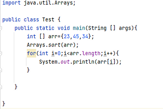 Sort Array in Ascending Order