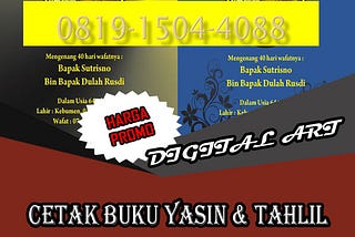 Terjemahan, 0819–1504–4094, Cetak Harga Buku Yasin Ada Foto Jogja