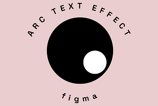 Image showing a simple logo made in Figma to depict the Arc Text effect.