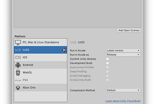 Use InputSystem package for tvOS in Unity 2019.