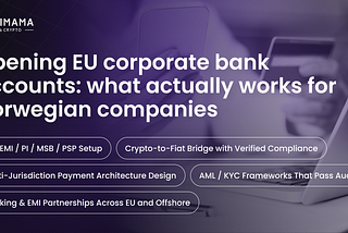Opening EU corporate bank accounts: what actually works for Norwegian companies