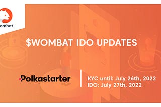 $WOMBAT IDO: latest updates