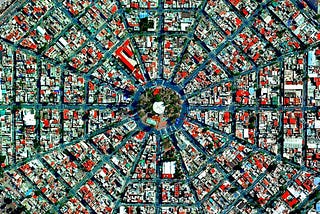 aerial photo of a city