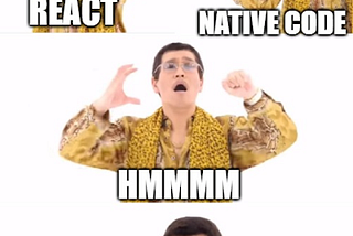 React + Native code = React Native