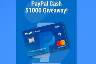 Free PayPal Gift cards Giveaways