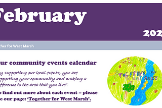 Our community calendar — February